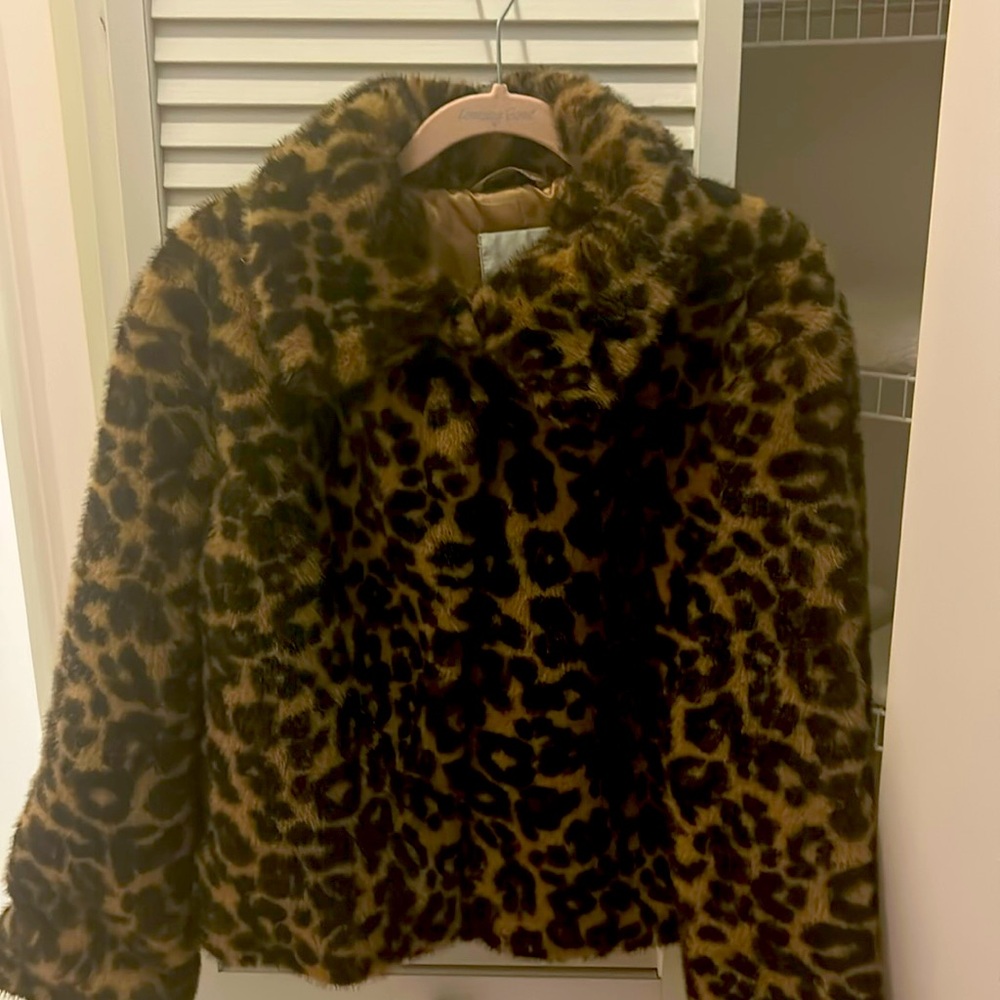 Abercrombie & Fitch Leopard Print Jacket